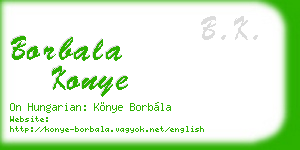borbala konye business card